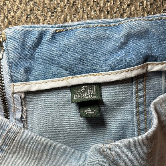 Wild Fable Light Wash Denim Mini Skirt - Picture 4 of 5